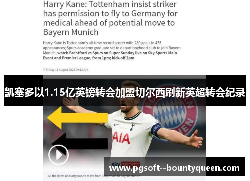 凯塞多以1.15亿英镑转会加盟切尔西刷新英超转会纪录